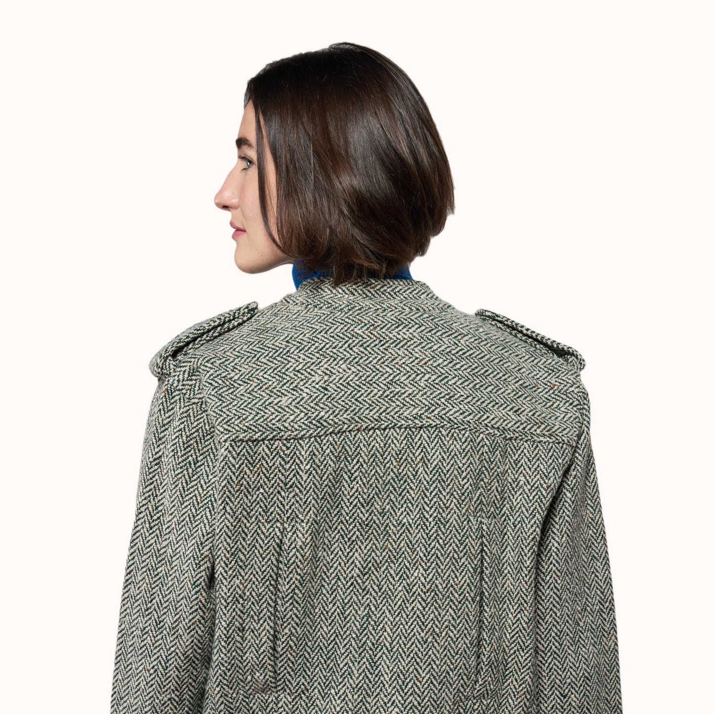 Tweed - Ivory/Green